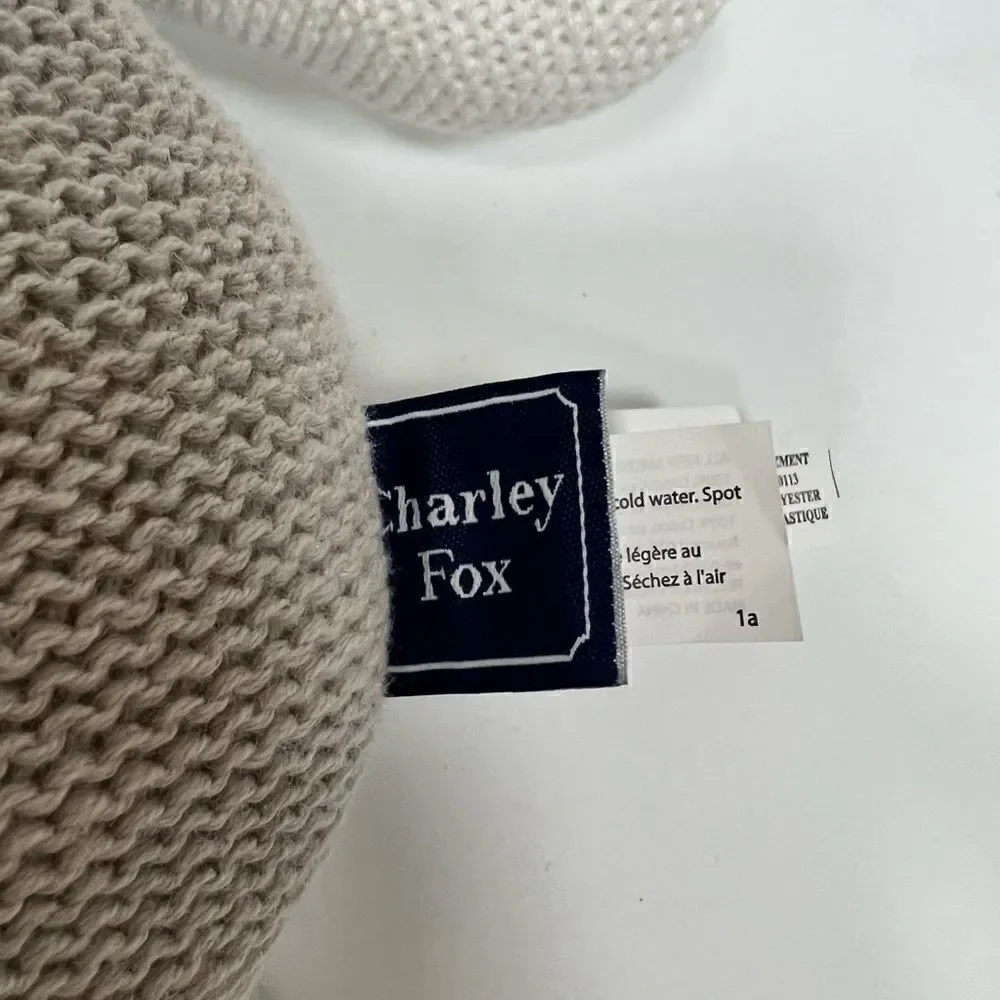 Living Textiles “ Charlie” the fox cotton knit rattle